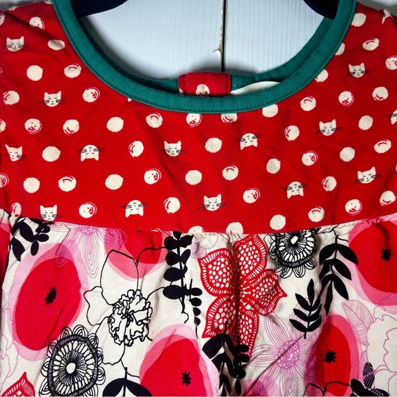 Matilda Jane Glad Tidings Dress Size 8 Girls Cat Christmas Holiday - Picture 3 of 7